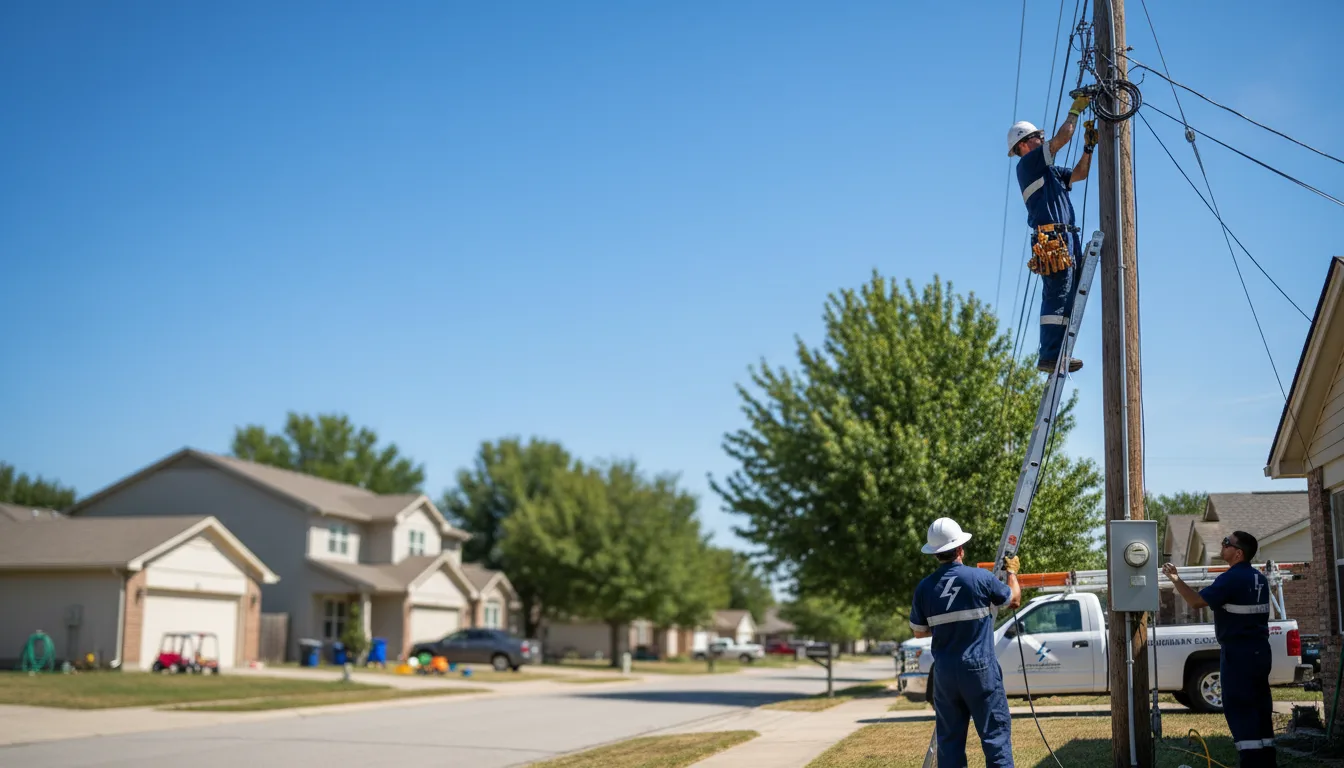 Residential electrician providing installation services in Tekonsha, MI